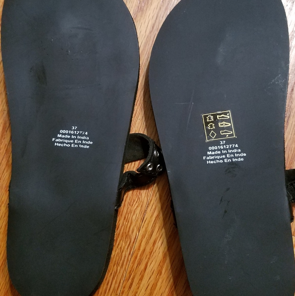 FREE PEOPLE Slip On Sandles Summer Nights Grommet - Picture 3 of 6